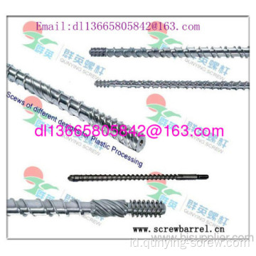 Pvc Pp Pe Vented Screw And Barrel For Extruder Machine 